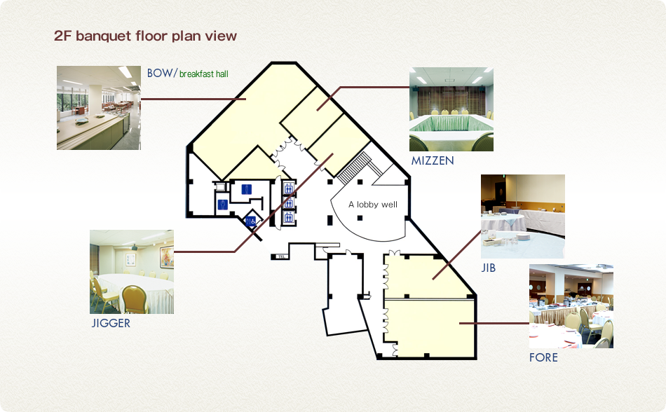 2F banquet floor plan view